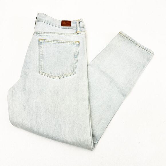 BDG Slim Men's Light Wash Denim Jeans Zip Fly Straight Leg SZ 33 x 32 - Picture 8 of 8